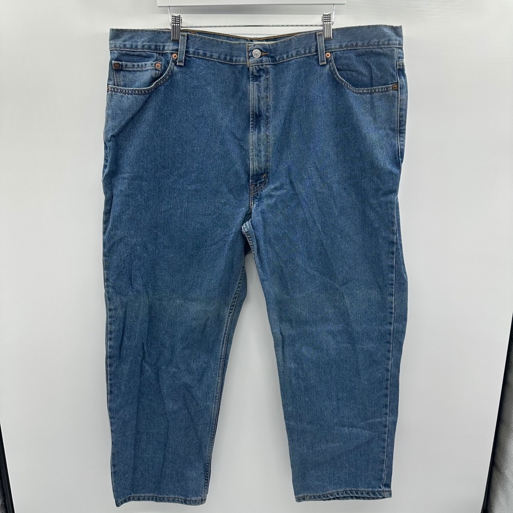 VTG Levis 550 Relaxed Fit Jeans Mens 48x30 (46x29 actual) Medium Wash Blue Denim